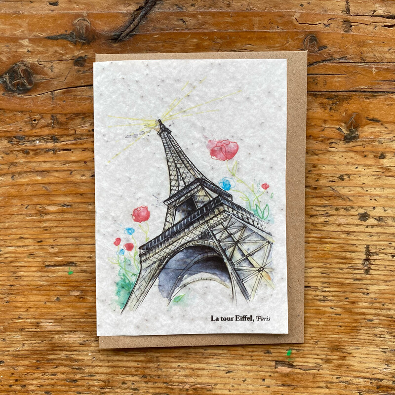 Carte à planter " Tour Eiffel"