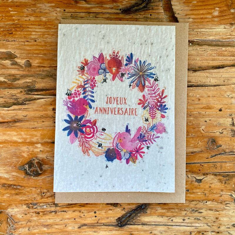 Carte à planter "Couronne d‘anniversaire  "