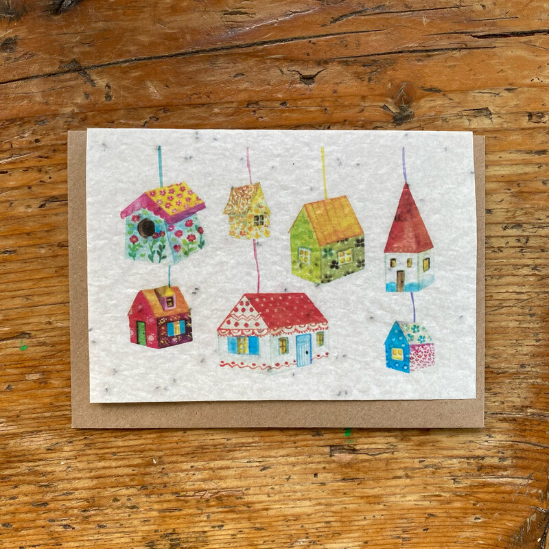Carte à planter infusion "maisonnette" (notice en anglais) 