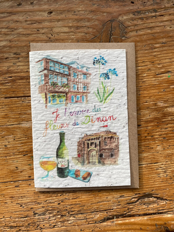 Carte à planter "Dinan"