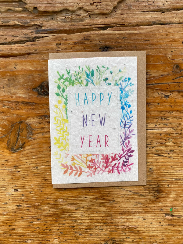 Carte à planter "Happy new year " (notice en anglais)