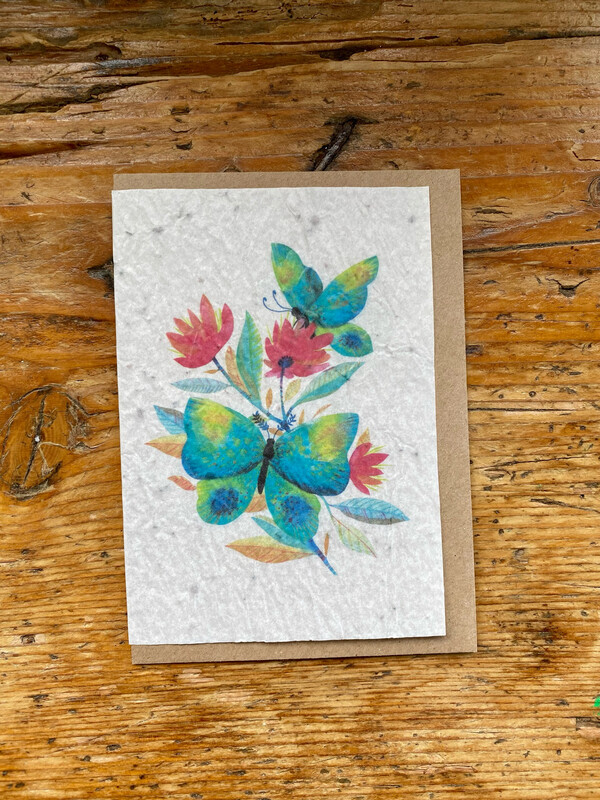 Carte à planter "papillons"
