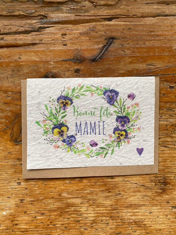 Carte à planter "Bonne fête mamie"