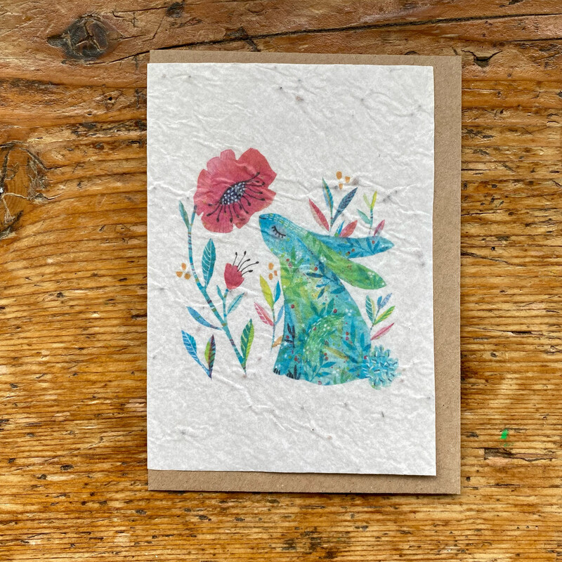 Carte à planter " Le lapin "