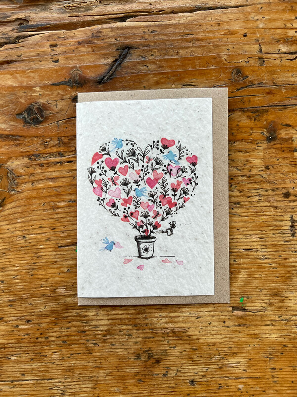 Carte à planter " Cœurs de cœurs  ❤️ "