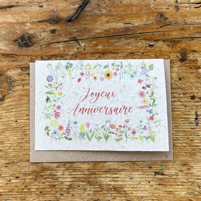 Carte à planter "Joyeux Anniversaire"