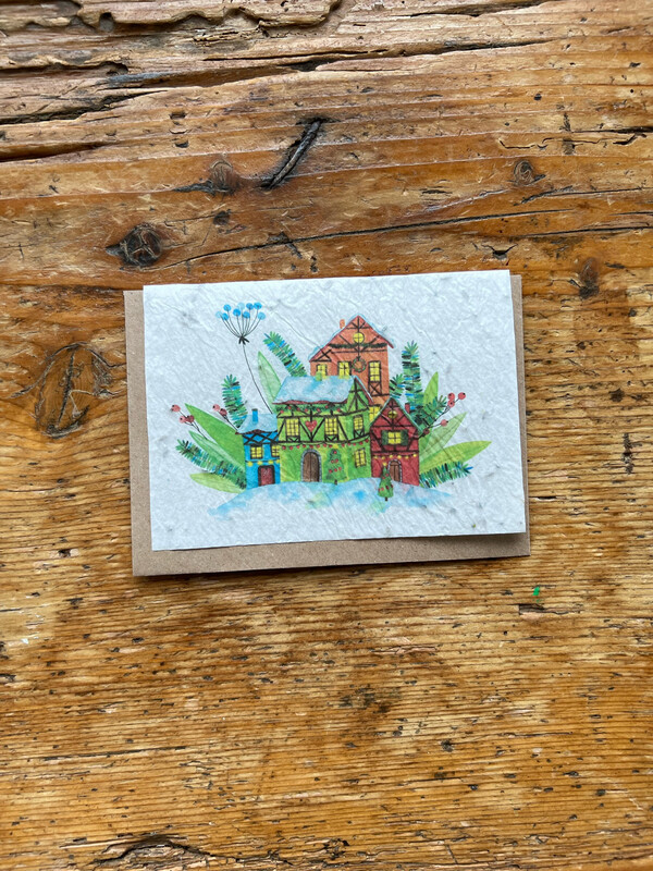 Carte à planter " Village de Noël " vu sur TF1