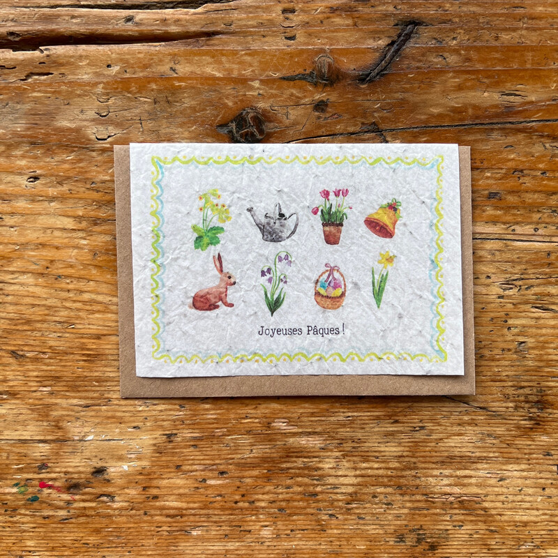 Carte à planter "Joyeuses Pâques"