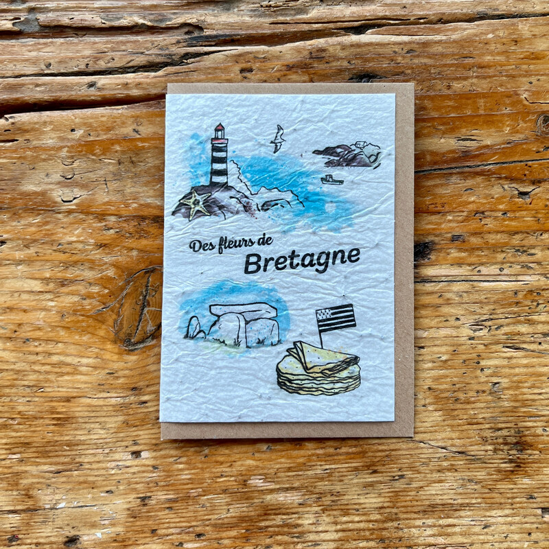 Carte à planter " Bretagne "