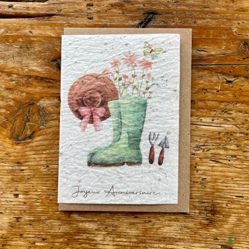 Carte à planter "Joyeux Anniversaire "