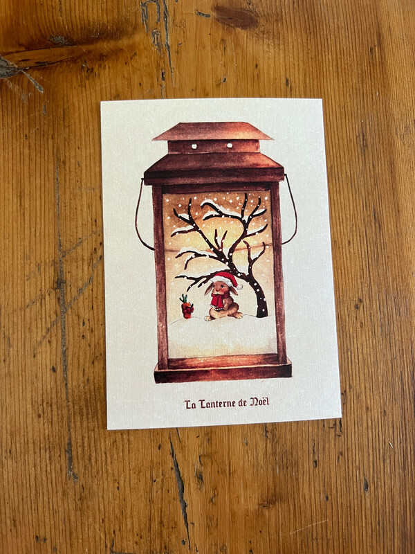 Carte « la lanterne de noël » A4