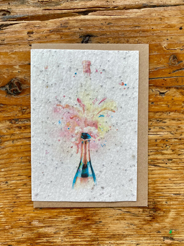Carte à planter "Champagne" (notice en anglais)