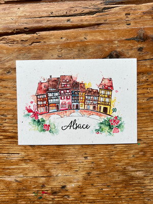 Carte traditionnelle A6 « Alsace»