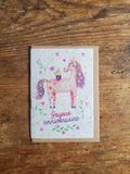 Carte à planter "anniversaire licorne " 🦄