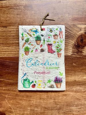 Calendrier à planter A6 Georgia Zervos perpétuel