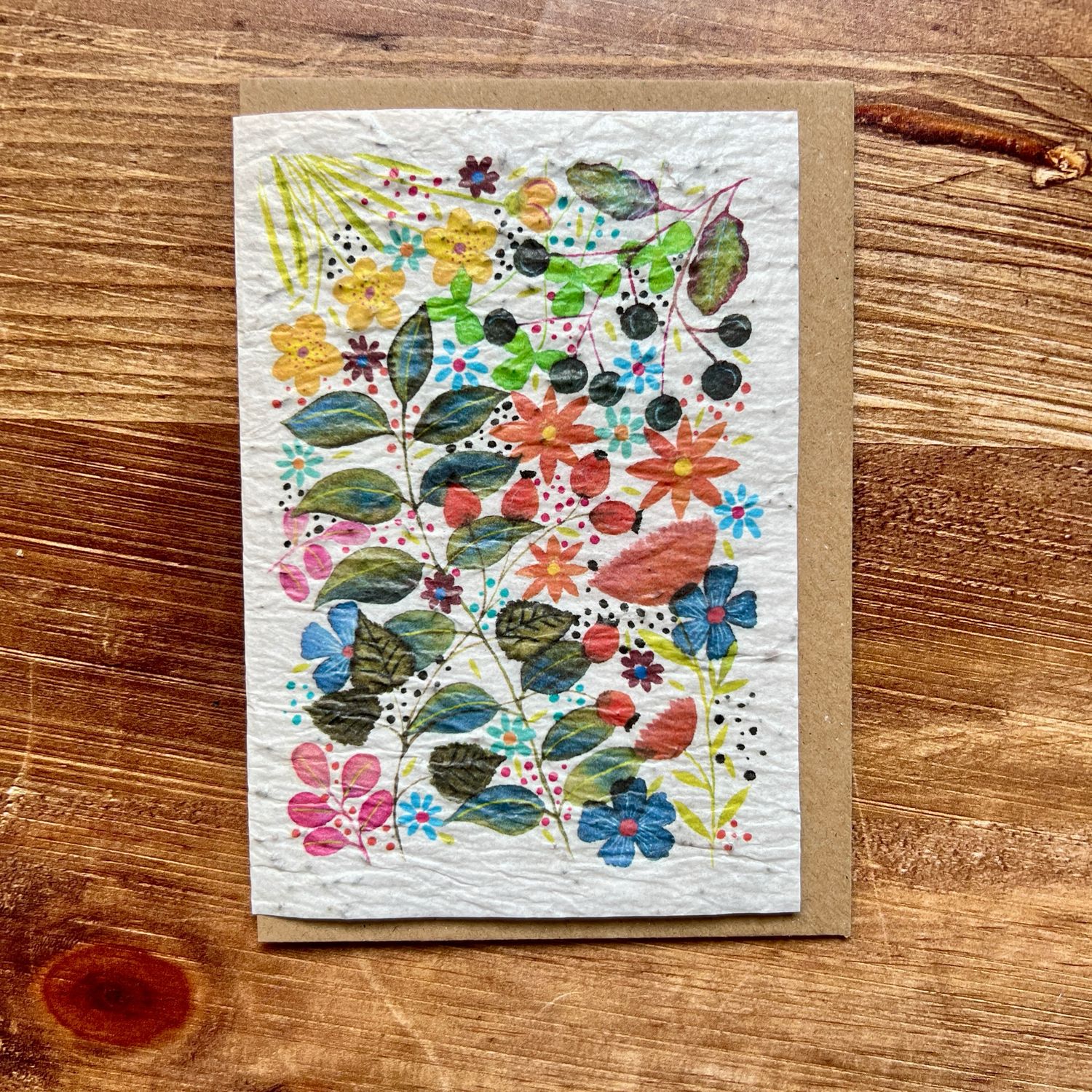 Carte à planter " fleurs "