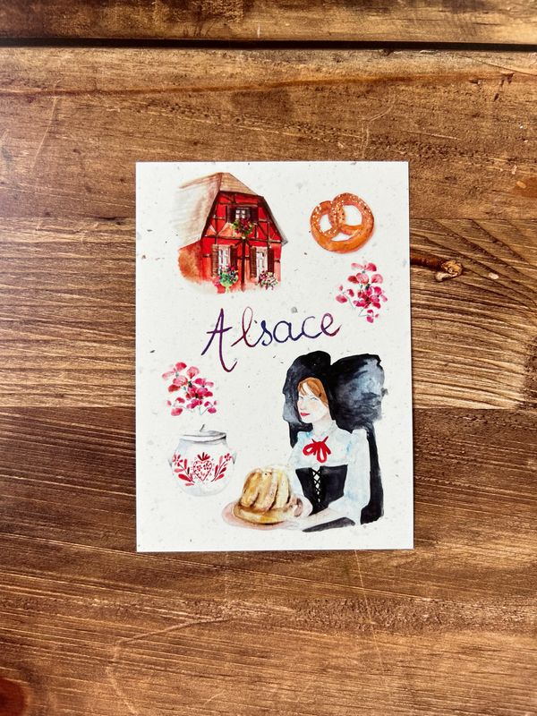 Carte traditionnelle A6 « Alsace »