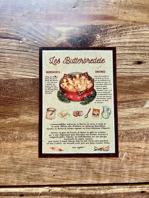 Carte traditionnelle recette A6 « Butterbredele »