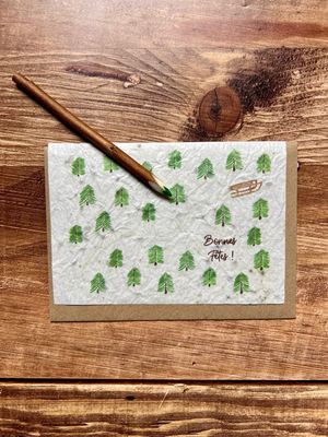 Carte à planter et son crayon artisanal