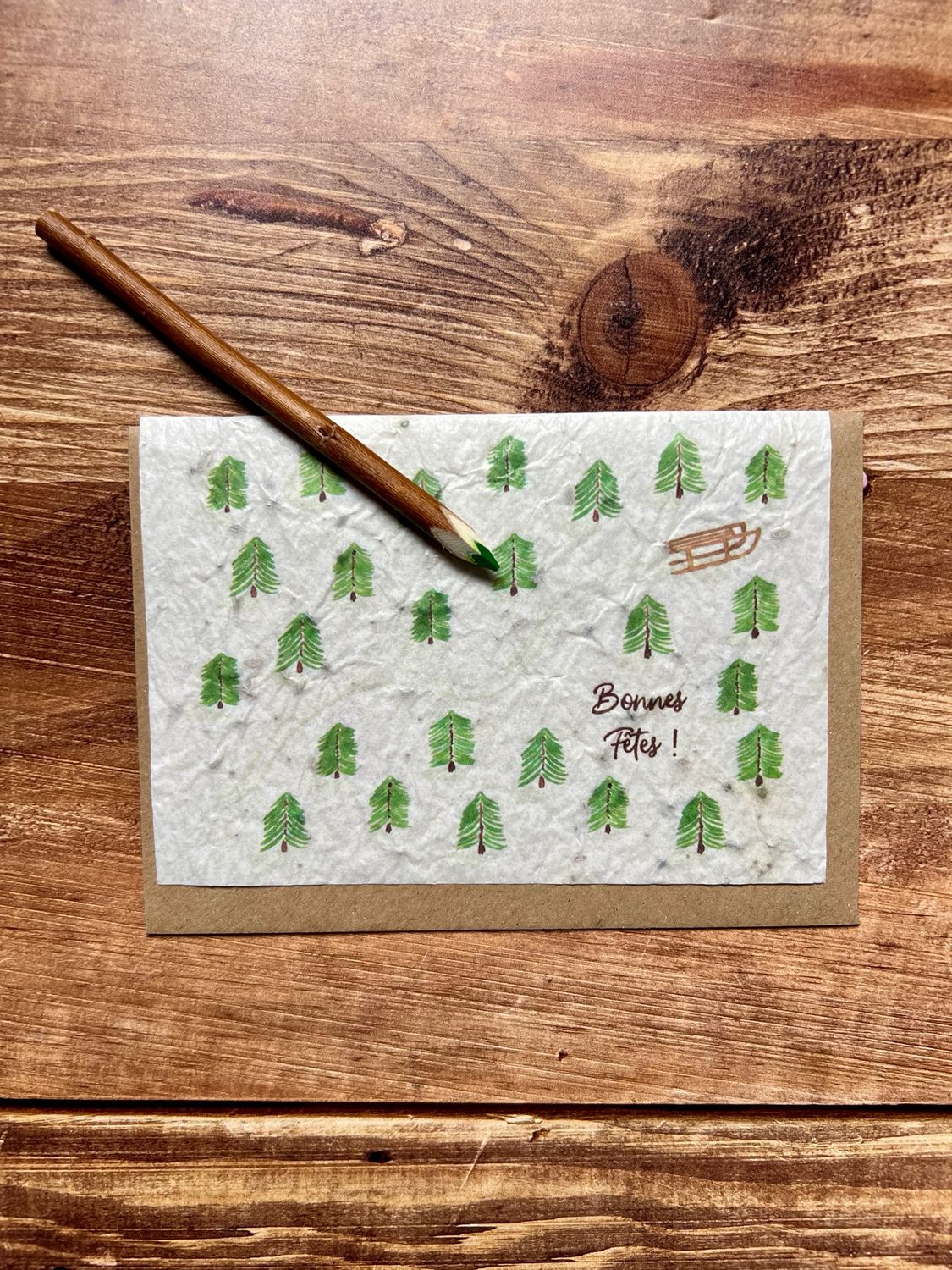Carte à planter et son crayon artisanal