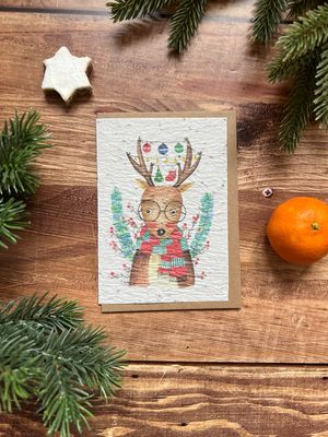 Carte à planter  Carte à planter "Renne"