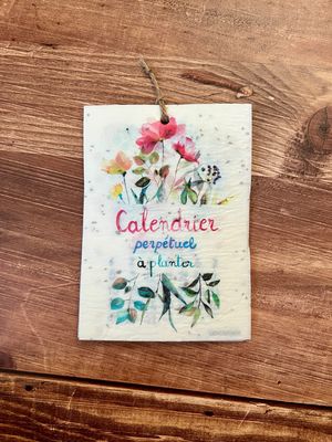 Calendrier à planter A6 Delphine Balme perpétuel Calendrier à planter A6 Delphine Balme perpétuel