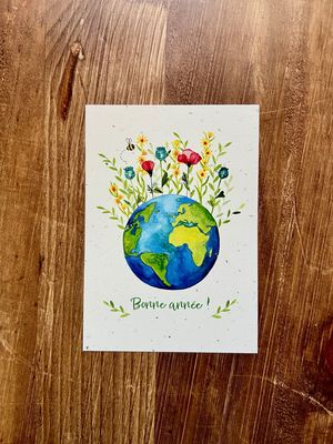 Carte traditionnelle A6 « Bonne année »