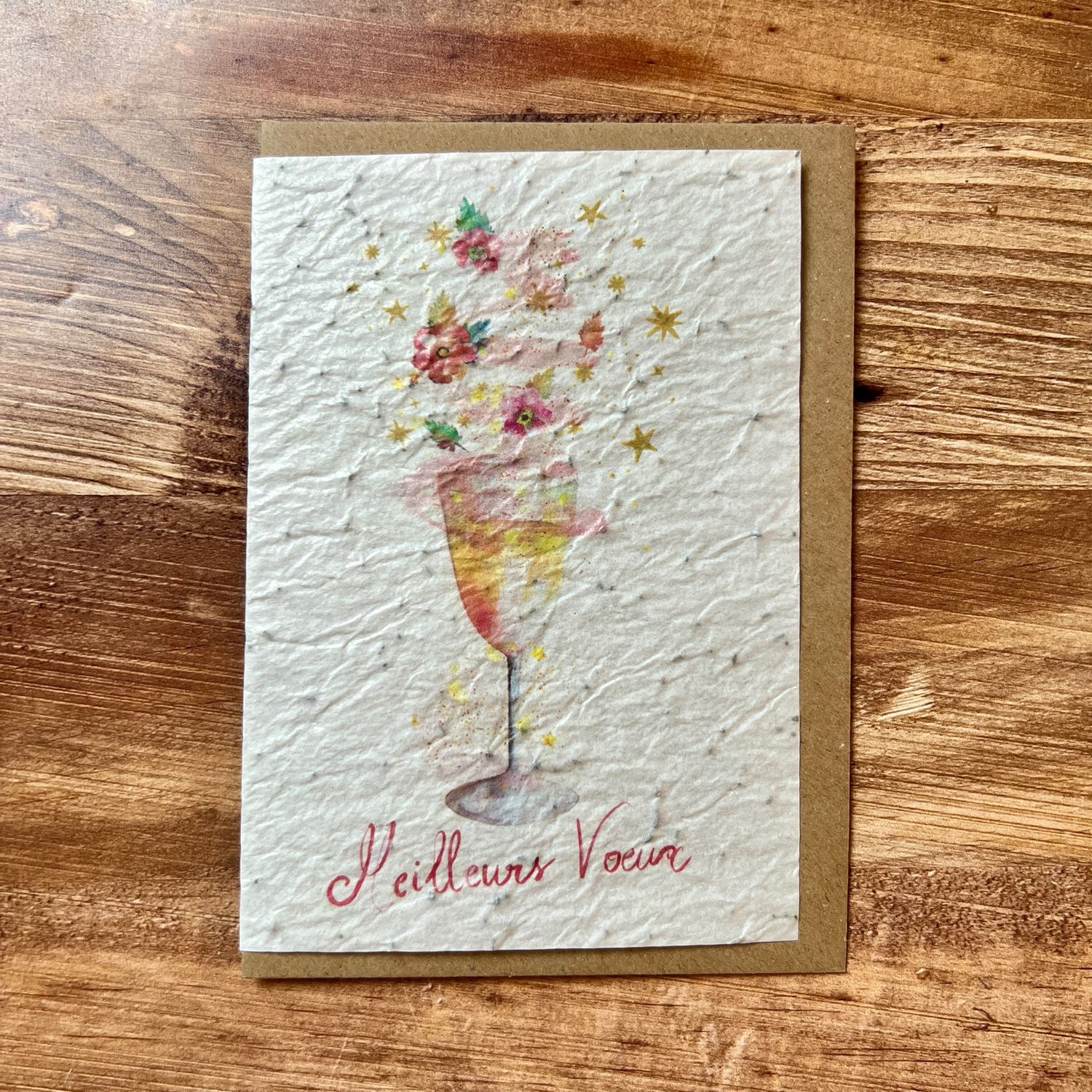 Carte à planter "Meilleurs voeux"
