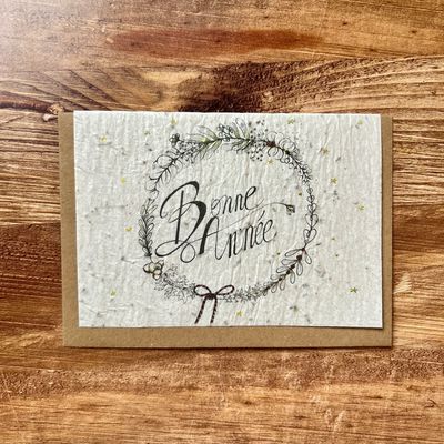 Carte à planter  Carte à planter "Bonne année"
