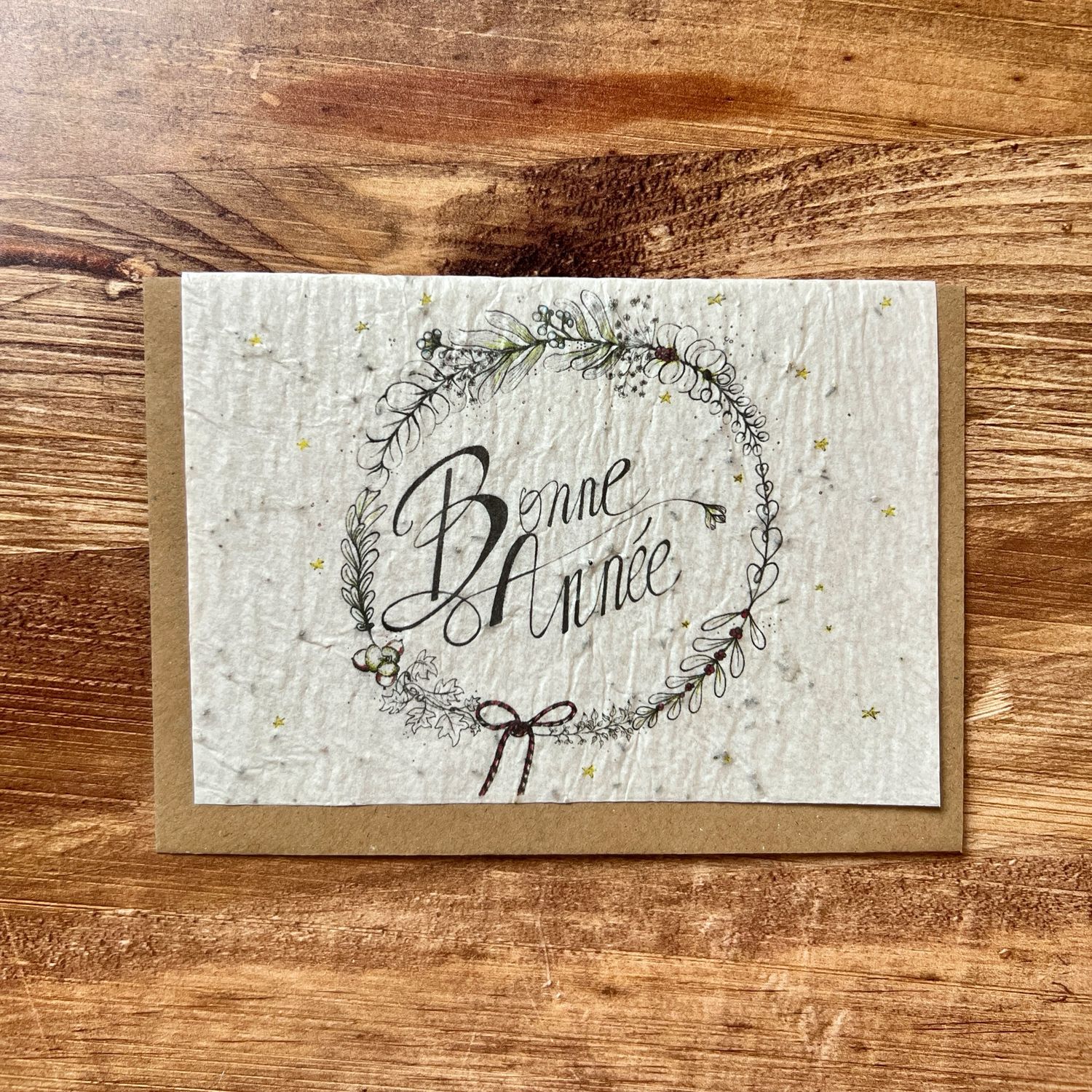Carte à planter "Bonne année"