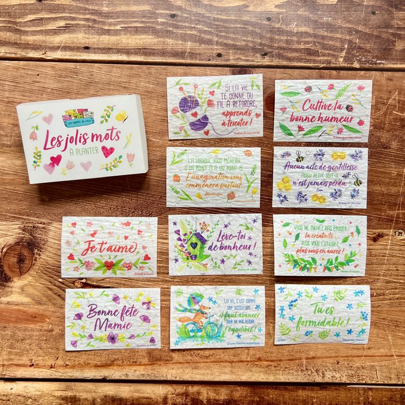 Boîte à mots ensemencés mamie spéciale fête des grands-mères