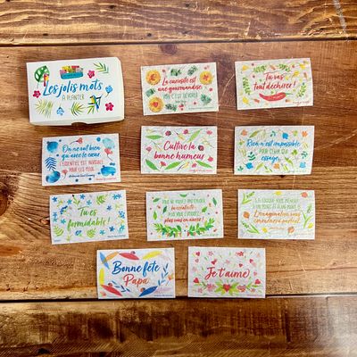 Boite à jolis mots spécialement pour papa