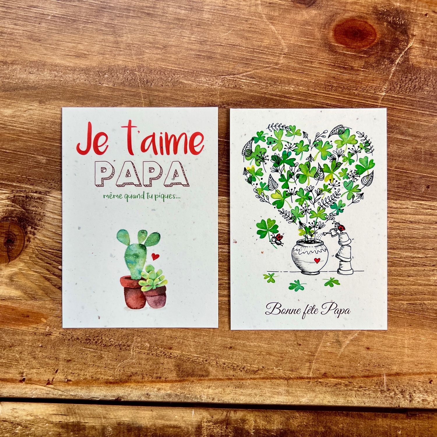 Carte pour la fêtes des papas / pères A6 traditionnelles