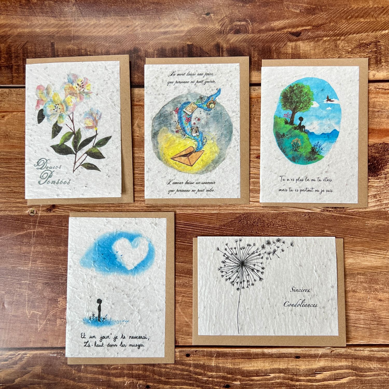 Carte de condoléances à planter – Un hommage fleuri