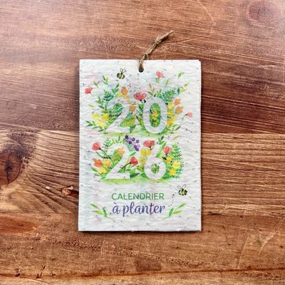 Calendrier à planter illustré A6 Ipiapia 2026