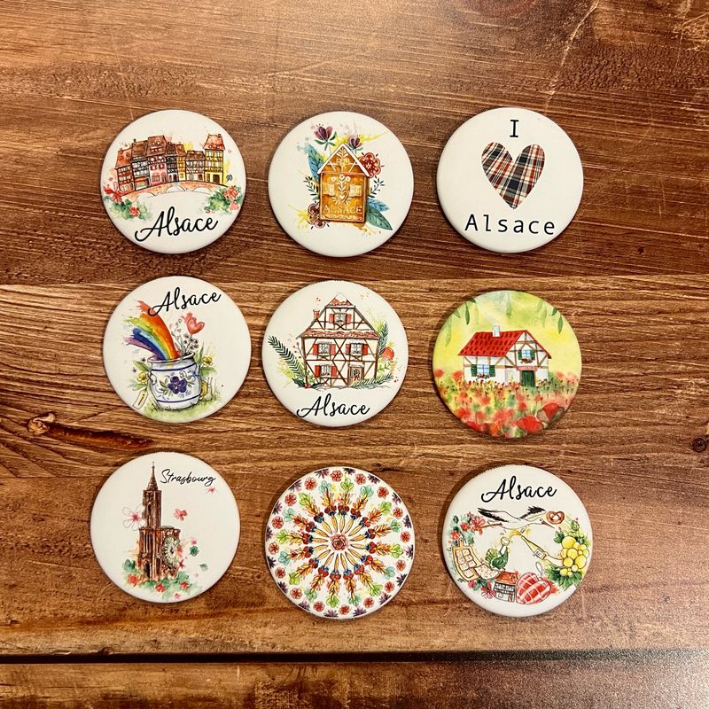 Magnet décapsuleur Alsace (9 modèles aux choix)