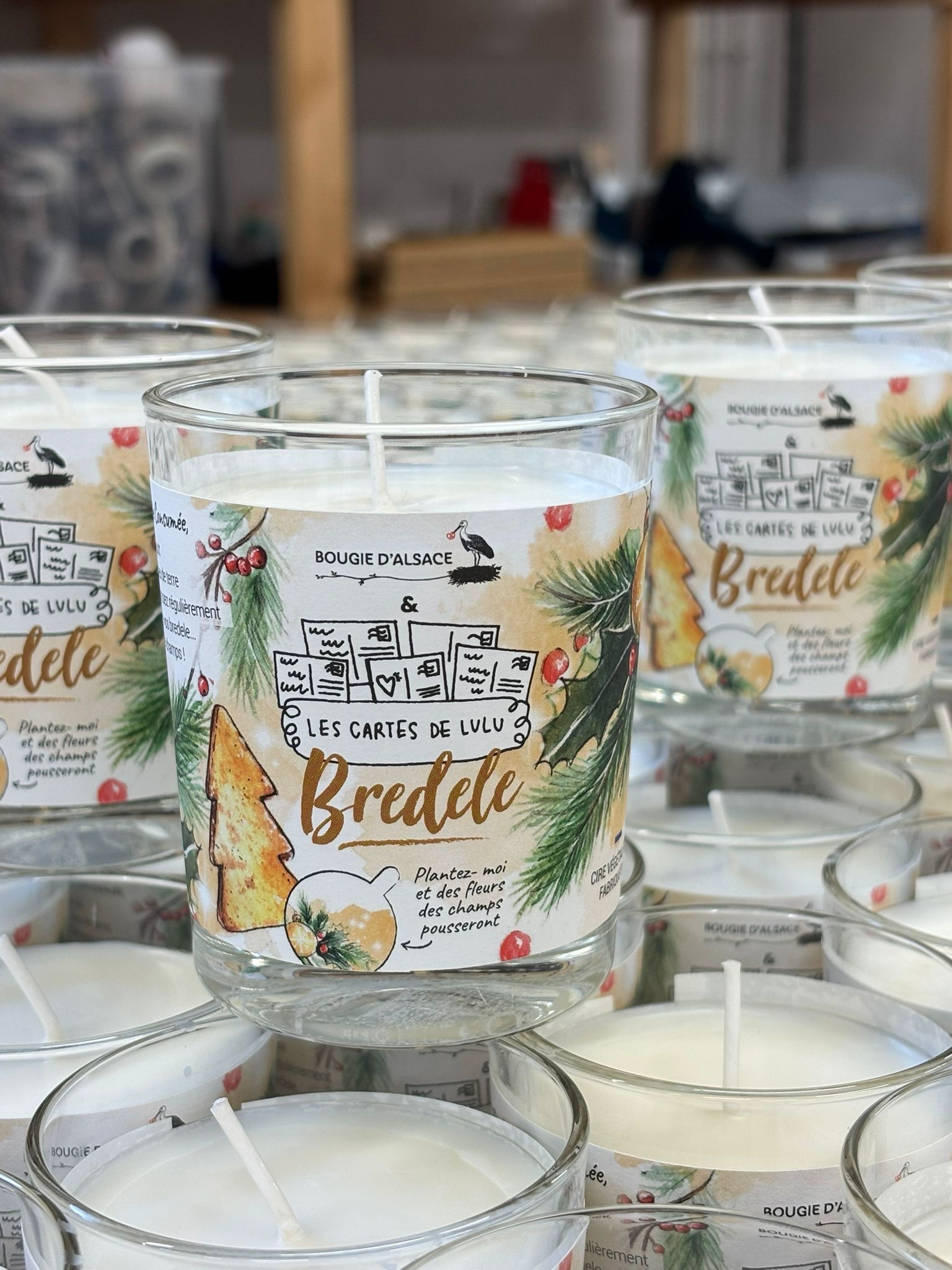 Bougie à planter de Noël « Bredele »