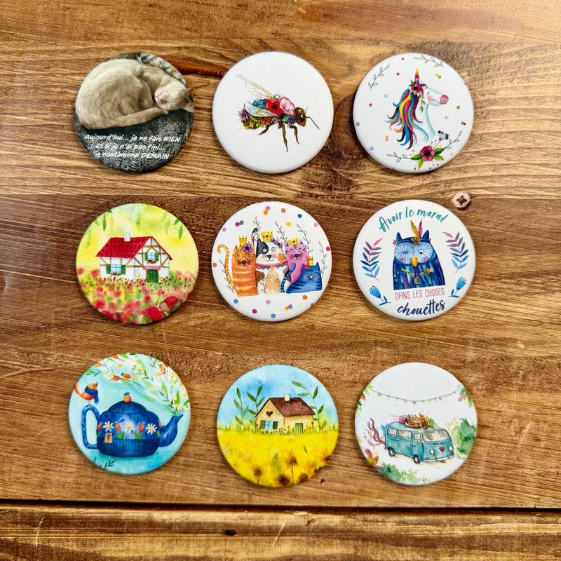 Magnet décapsuleur avec illustration aquarelle (6 modèles aux choix) Magnet décapsuleur avec illustration aquarelle (6 modèles aux choix)