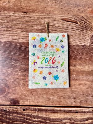 Calendrier à planter 2026 – 12 mois, 12 graines 12 illustrations ?✨