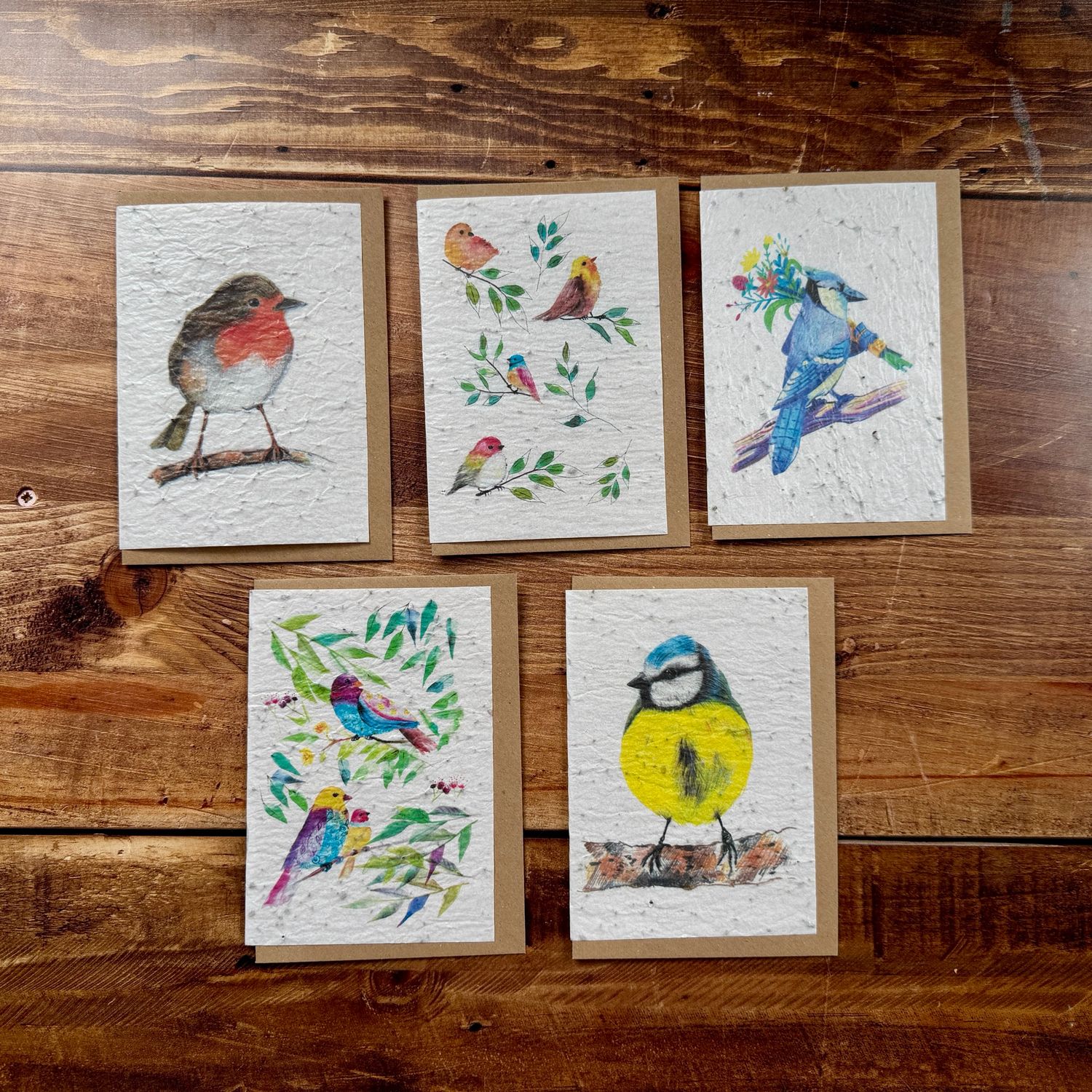 Carte à planter « Oiseau » 5 modèles aux choix Carte à planter « Oiseau » 5 modèles aux choix