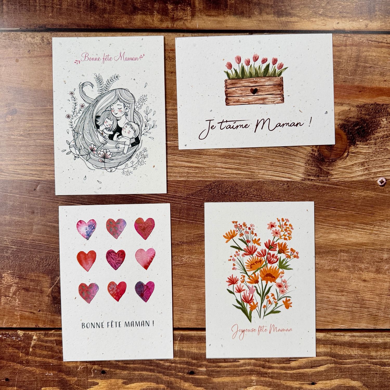 Carte pour la fêtes des mamans / mères A6 traditionnelles