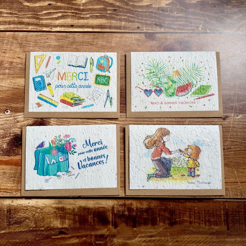 Carte à planter merci pour cette année (4 modèle au choix) - maitres maitresse atsem AESH.. Carte à planter merci pour cette année (4 modèle au choix) - maitres maitresse atsem AESH..
