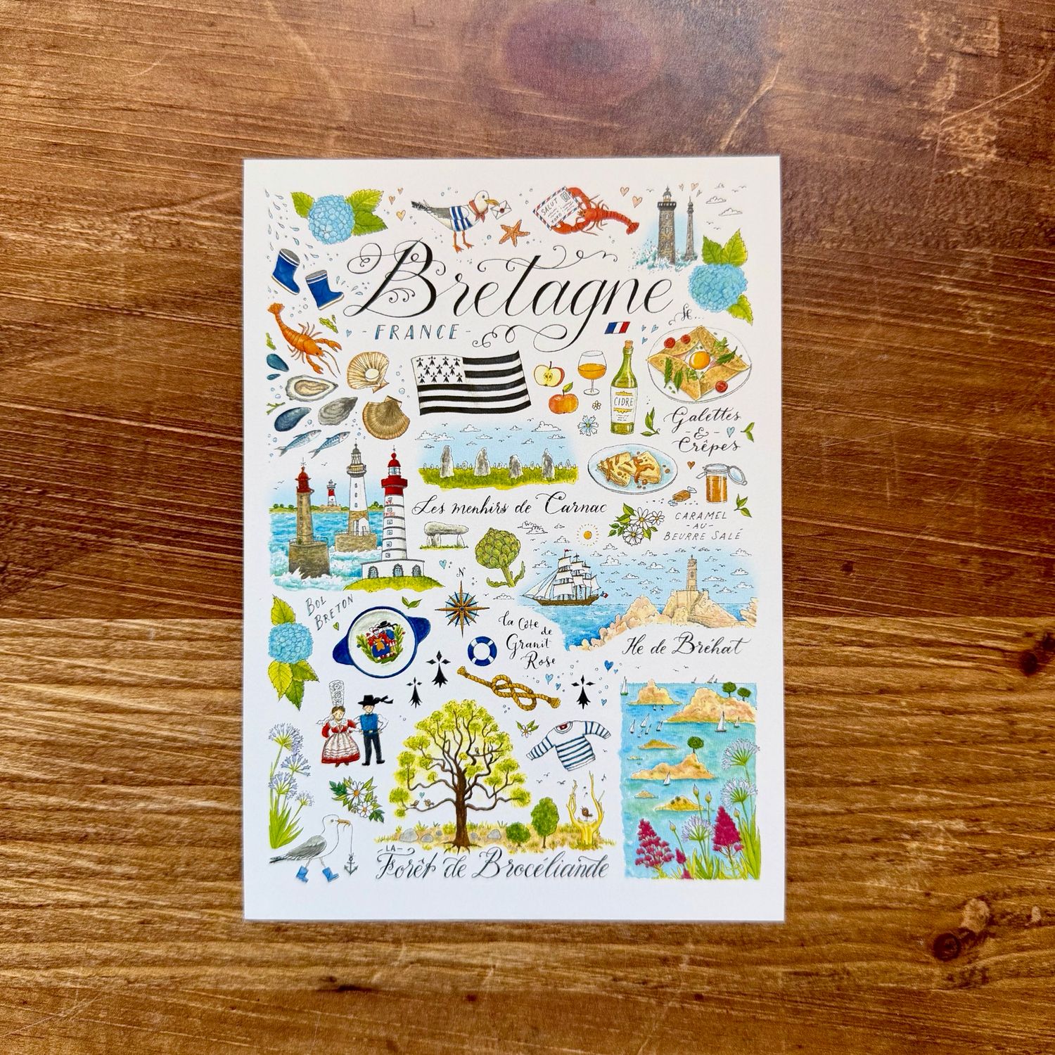 Carte postale Bretagne par Jiska de Waard