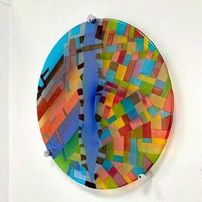 Malang - Fused Glass Wall Art - Various Colours