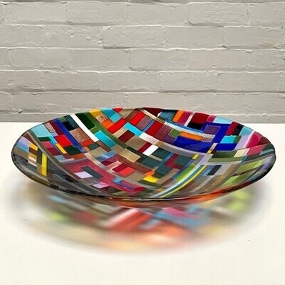 Tokai - Fused Glass - Large Centrepiece Bowl - Various Colours