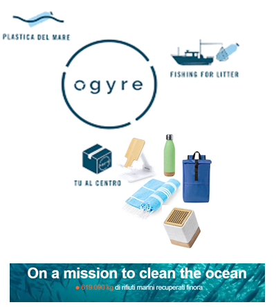 Gift card OGYRE: scegli un gadget ecosostenibile e raccogli 1 kg di rifiuti dal mare