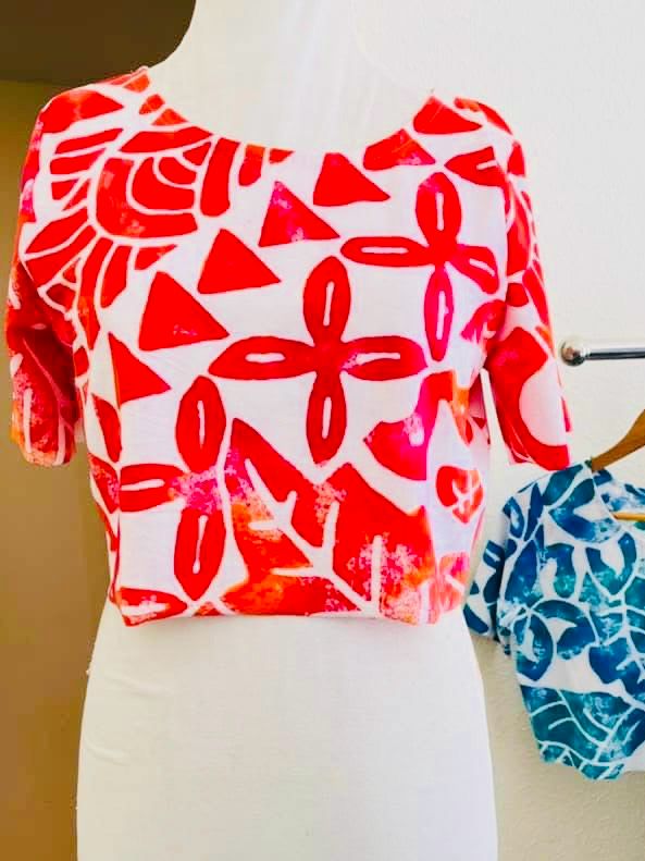 Kata Crop Top - Lava