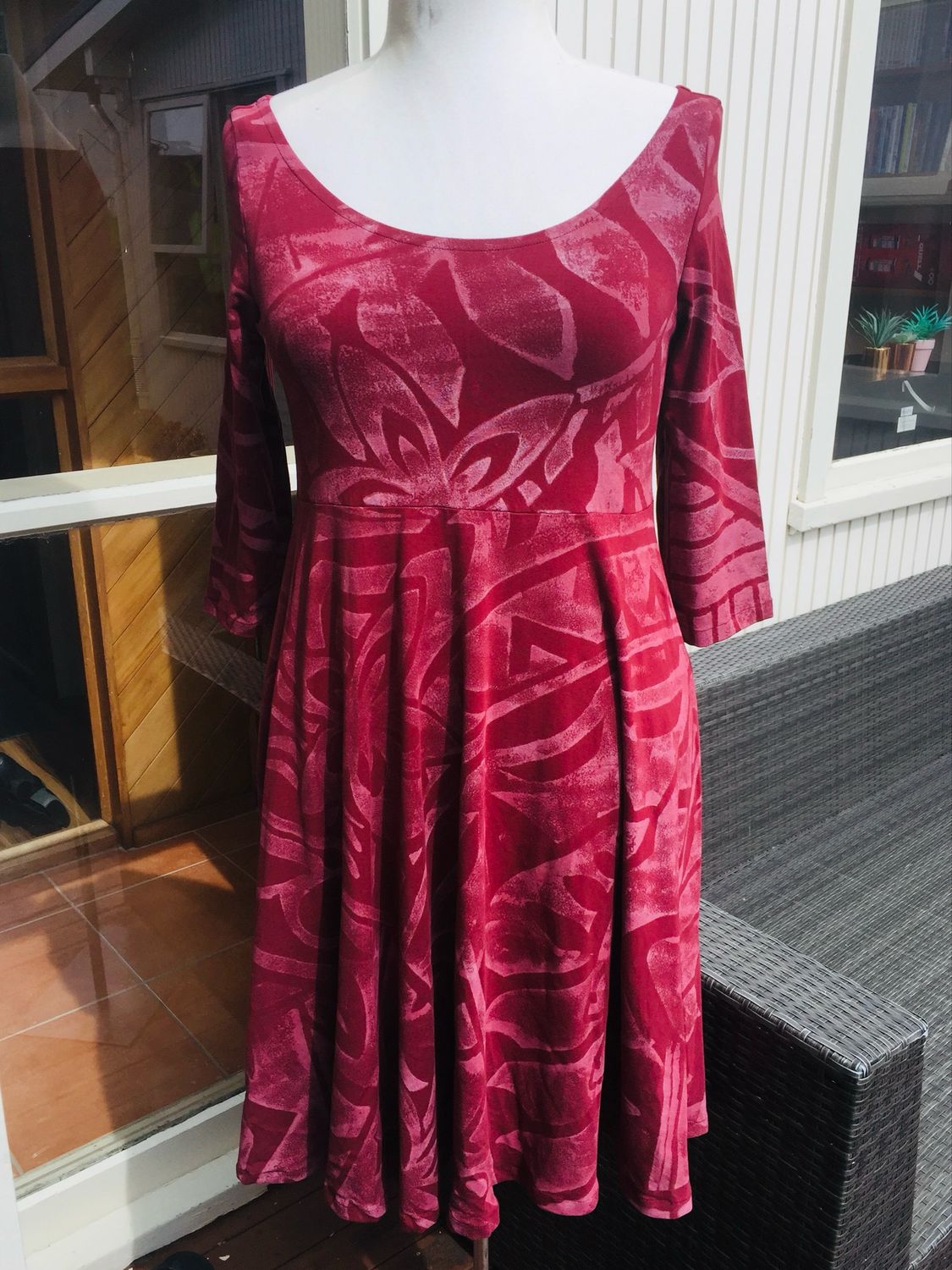 Itu Dress - Pale Maroon