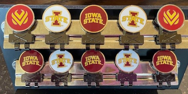 Iowa State Hat Clip with Ball Marker