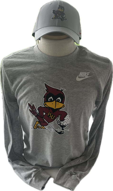 Vintage Cy Long Sleeve Crew Tee - Grey